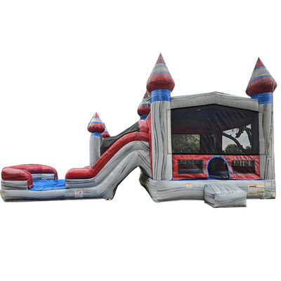 Unisex-Kinder spielen aufblasbares Türsteherhaus mit Rutschbecken und PVC-Material