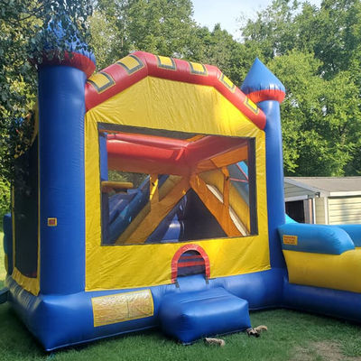 Kinder-Trampolin aufblasbares Sprunghaus mit Rutschbehinderung und Splash Pool