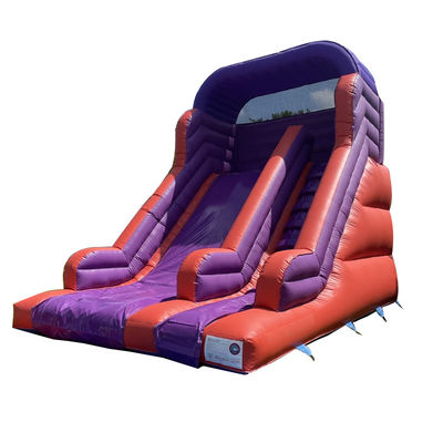 Hinterhof Springen Trockenrutsche für Kinder und Erwachsene Innen PVC Lila Wasserrutsche