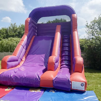 Hinterhof Springen Trockenrutsche für Kinder und Erwachsene Innen PVC Lila Wasserrutsche