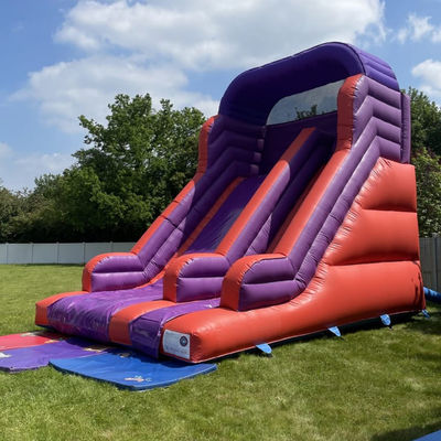 Hinterhof Springen Trockenrutsche für Kinder und Erwachsene Innen PVC Lila Wasserrutsche