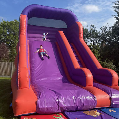 Hinterhof Springen Trockenrutsche für Kinder und Erwachsene Innen PVC Lila Wasserrutsche