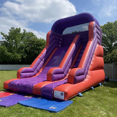 Hinterhof Springen Trockenrutsche für Kinder und Erwachsene Innen PVC Lila Wasserrutsche