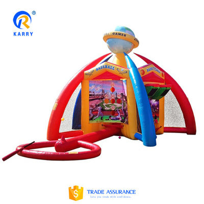 Unisex PORTABLE Aufblasbare Karneval 5-in-1 Spiel Fußball/Basketball Interaktiver Sport