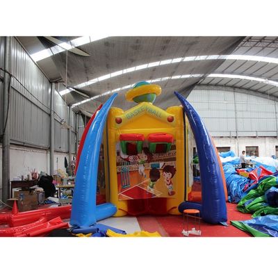 Unisex PORTABLE Aufblasbare Karneval 5-in-1 Spiel Fußball/Basketball Interaktiver Sport