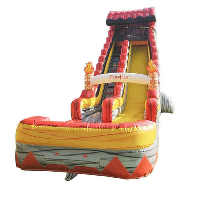 CE/EN71/EN14960 Zertifizierte Wasserprallhausrutsche mit Pool und Spielplatz im Hinterhof