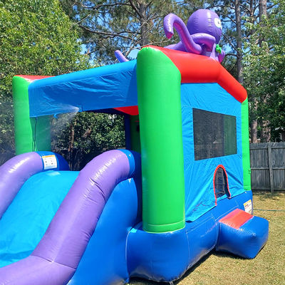 0.55mm Platon PVC Tarpaulin Aufblasbare Kombination Schloss Rutsche und Pool für Kinder Party Play