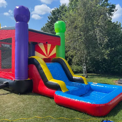 Kinder Farbschmuck Schloss aufblasbare Sprungschloss mit Slide Combo