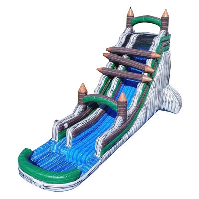 Verkauf Vermietung Kinder aufblasbare Spiele Hinterhof Log Jammer Wasserrutsche mit Pool