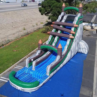 Verkauf Vermietung Kinder aufblasbare Spiele Hinterhof Log Jammer Wasserrutsche mit Pool