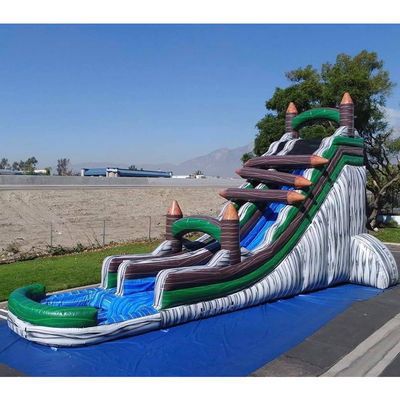 Verkauf Vermietung Kinder aufblasbare Spiele Hinterhof Log Jammer Wasserrutsche mit Pool