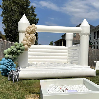 Kinder rosa Trampolin und Prinzessin Schloss aufblasbarer Türsteher Haus mit weißem Mesh