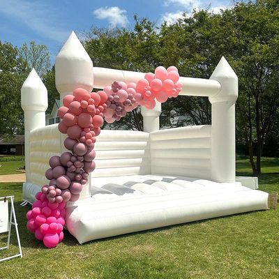 Kinder rosa Trampolin und Prinzessin Schloss aufblasbarer Türsteher Haus mit weißem Mesh