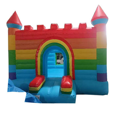 Regenbogen aufblasbare Sprungburg PVC-Trampolin