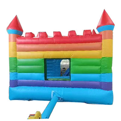 Regenbogen aufblasbare Sprungburg PVC-Trampolin