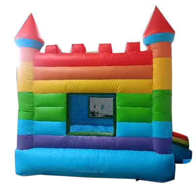 Regenbogen aufblasbare Sprungburg PVC-Trampolin