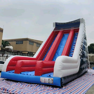 Outdoor-Unterhaltung Muss-Have Red Spiderman aufblasbare Trockenslide mit 2 Leitern