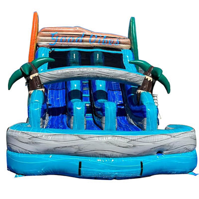 PVC-Surfbrett für den Handel Doppelslide Wasserrutsche für Vermietung