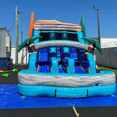 PVC-Surfbrett für den Handel Doppelslide Wasserrutsche für Vermietung