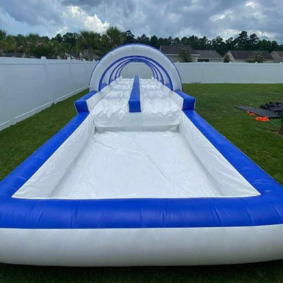 angepasste Farbe Wasserrutsche aufblasbar mit großen Wasserpool 12x3x3m oder angepasste Größe
