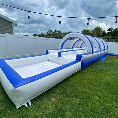 angepasste Farbe Wasserrutsche aufblasbar mit großen Wasserpool 12x3x3m oder angepasste Größe