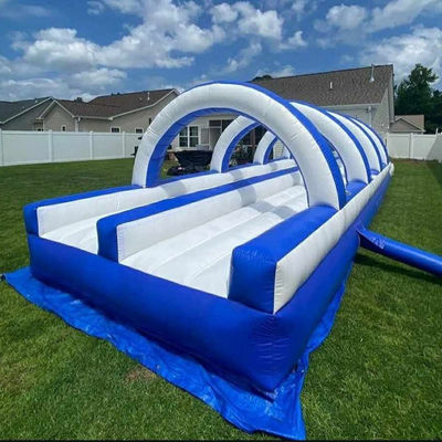 angepasste Farbe Wasserrutsche aufblasbar mit großen Wasserpool 12x3x3m oder angepasste Größe