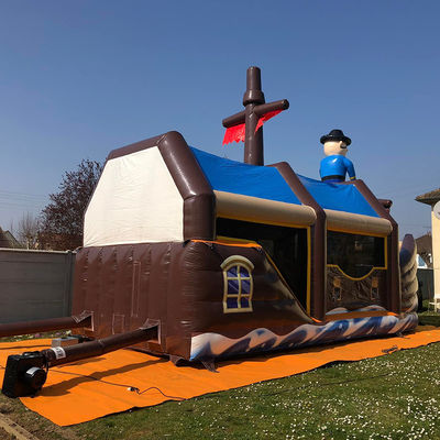 Anpassen akzeptiert Langlebige Piratenschiff Thema aufblasbare Sprunghaus für Kinder Party