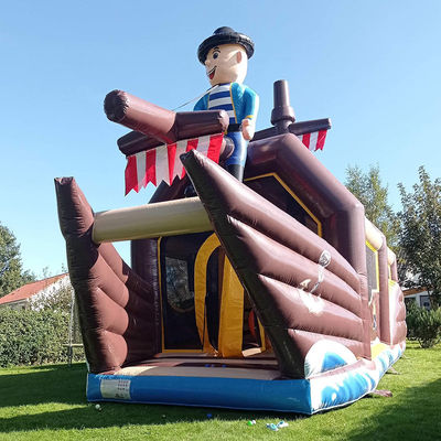Anpassen akzeptiert Langlebige Piratenschiff Thema aufblasbare Sprunghaus für Kinder Party