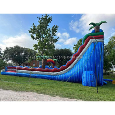 Erweiterte Doppelslide Rot Spannende Aufblasbare Combo Sprungburg für den Wasserpark