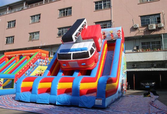 Kommerzielle aufblasbare Trockenrutsche mit individuellem Logo Karneval Zirkus Clown Sprungrutsche