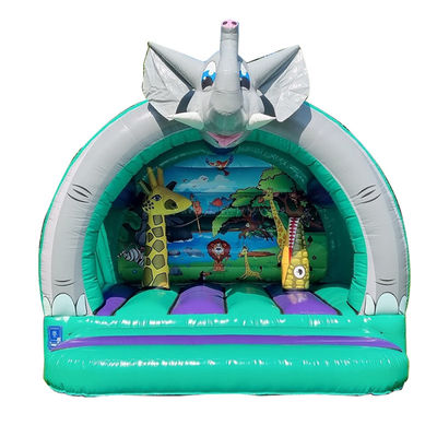 Unisex PVC aufblasbares Trampolin Schloss Elefant Sprunghaus zum Vermieten
