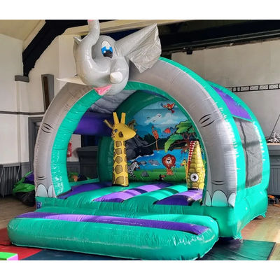Unisex PVC aufblasbares Trampolin Schloss Elefant Sprunghaus zum Vermieten