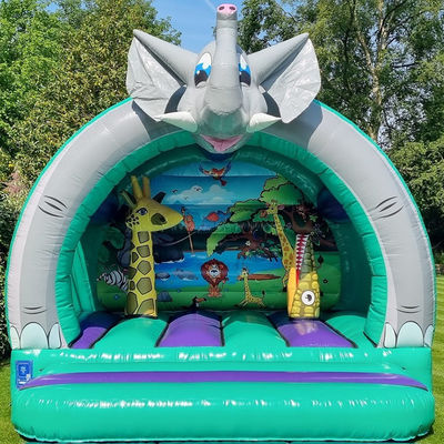 Unisex PVC aufblasbares Trampolin Schloss Elefant Sprunghaus zum Vermieten