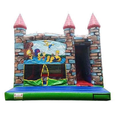 Blower Kommerzielle PVC Cartoon Animation Aufblasbare Türsteher Haus mit Schieberad