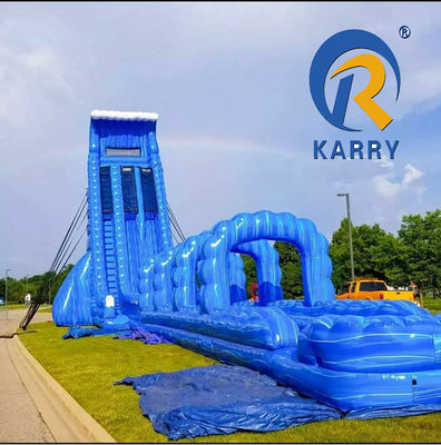 Eigene Eigenschaften Aufblasbarer Wasserrutscher für Erwachsene mit Pool Sprunghaus PVC nachhaltig