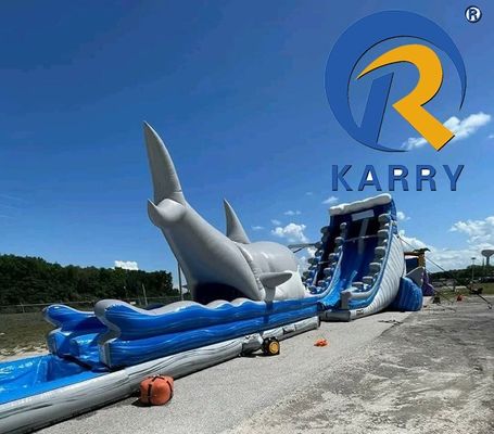 Eigene Eigenschaften Aufblasbarer Wasserrutscher für Erwachsene mit Pool Sprunghaus PVC nachhaltig