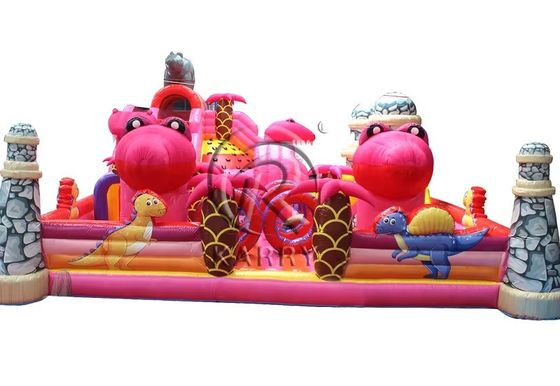Unisex Kinder aufblasbare Spaß Stadt Dino Thema Sprunghaus Rutsche für Partyevents