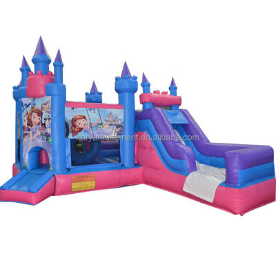 Eigenschaften PORTABLE Kinder Naughty Castle aufblasbares Sprunghaus mit Rutsche und Pool