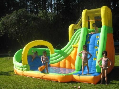 Maximalkapazität 100-500 kg PVC aufblasbare Wasserrutsche für Kinder