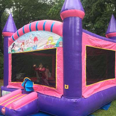 Features PORTABLE Prinzessin Party aufblasbare Sprunghaus Sprungburg Sprungburg