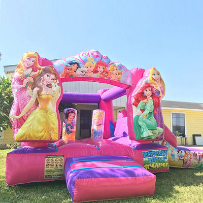 Features PORTABLE Prinzessin Party aufblasbare Sprunghaus Sprungburg Sprungburg