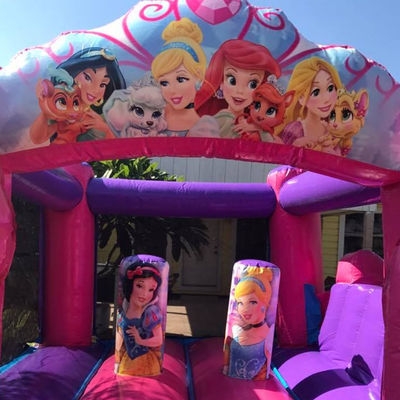 Fantasy Fairytale Prinzessin Schloss Sprunghaus Maßgeschneiderte Größe für kommerzielle Vermietung