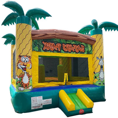 Party-Vermietung Safari-Park Thema PVC aufblasbares Sprunghaus für Unisex-Kunden