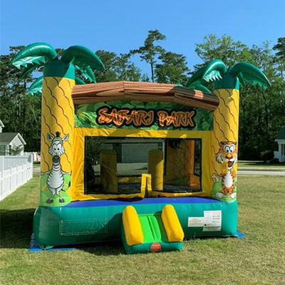 Party-Vermietung Safari-Park Thema PVC aufblasbares Sprunghaus für Unisex-Kunden
