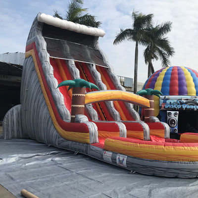 Digitale Druckerei kommerzielle aufblasbare tropische Wasserrutsche für Kinder und Erwachsene Party