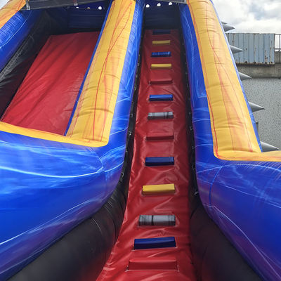 Große kommerzielle Sprungluftwasserrutsche mit Pool Outdoor aufblasbare Party Ware