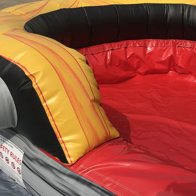 Große kommerzielle Sprungluftwasserrutsche mit Pool Outdoor aufblasbare Party Ware