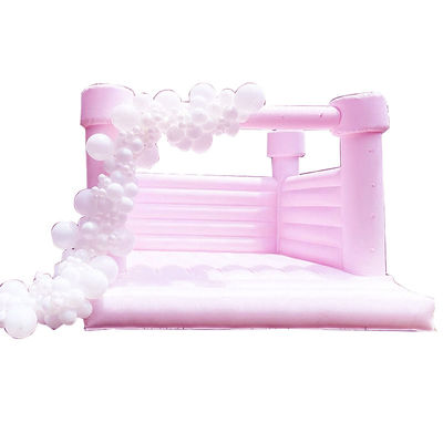 Logo Custom Logo gedruckt Weiß aufblasbarer Türsteher für Party Moonwalk Bouncy Castle