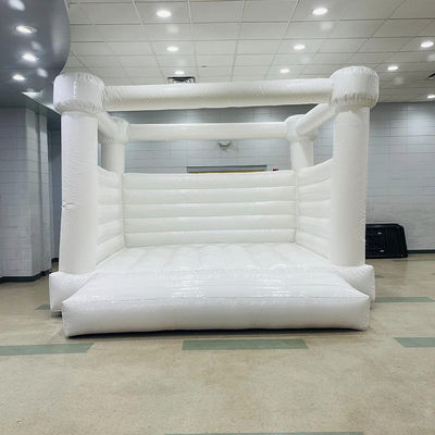 Maßgeschneiderte Größe Weiße Moonwalk aufblasbare Türsteher für PVC Bouncy Castle in Pastellfarbe