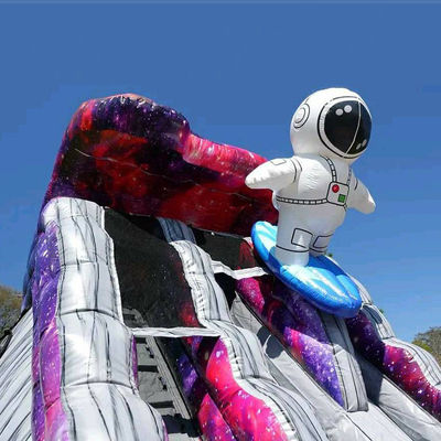 Entdecken Sie den Planeten aufblasbares Spielzeug Astronaut aufblasbare Wasserrutschen mit Wasserpool